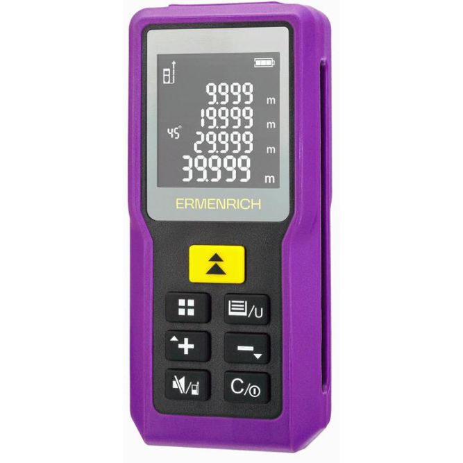Рулетка лазерная Reel PRO GM100 фиолет. Ermenrich 85313