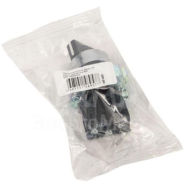Переключатель BD-21 2P короткая рукоятка EKF xb2-bd21