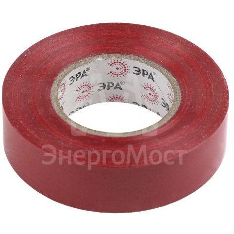 Изолента ПВХ 19ммх20м красн. ЭРА C0036541