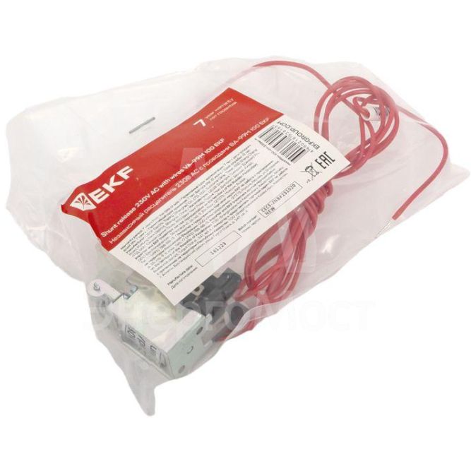 Расцепитель независимый 230В АС ВА-99М 100 с проводами EKF mccb99m-100-sht-230ac-w