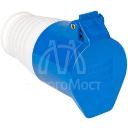 Розетка кабельная 16А 220В 2P+РЕ IP44 (213) EKF ps-213-16-220