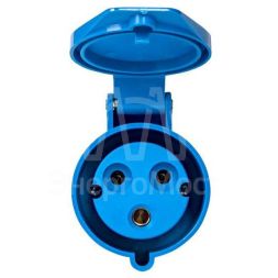 Розетка кабельная 16А 220В 2P+РЕ IP44 (213) EKF ps-213-16-220