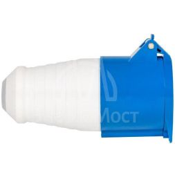 Розетка кабельная 16А 220В 2P+РЕ IP44 (213) EKF ps-213-16-220