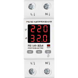 Реле напряжения с контролем тока RE VA-32A