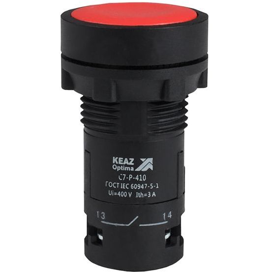 Кнопка OptiSignal Compact D22 С7-P-410 красн. 1НО XB7NA41 КЭАЗ 362033