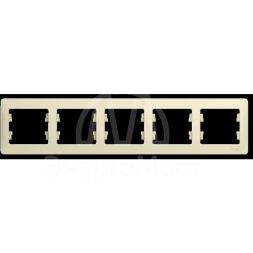 Рамка 5-м Glossa горизонт. беж. SchE GSL000205