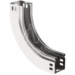 Угол для лотка плавн. 90град. тип В10 ESCA 50х100мм IEK CPV51-0-90-050-100