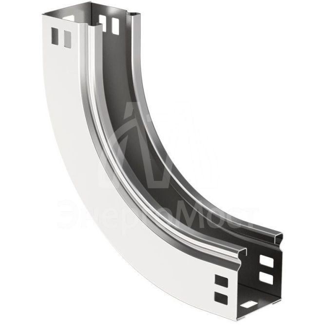 Угол для лотка плавн. 90град. тип В10 ESCA 50х100мм IEK CPV51-0-90-050-100