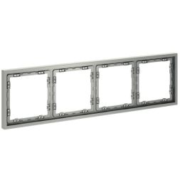 Рамка 4-м S70 пластик. сталь Voltum VLS100405