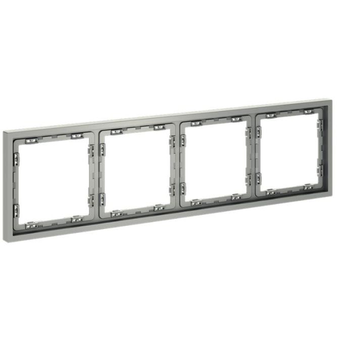 Рамка 4-м S70 пластик. сталь Voltum VLS100405