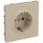 Розетка силовая KANT 2P+E защ. шторки ванильн. марципан DKC 7015033