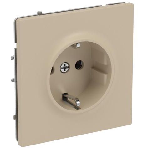 Розетка силовая KANT 2P+E защ. шторки ванильн. марципан DKC 7015033
