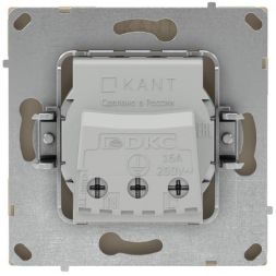 Розетка силовая KANT 2P+E защ. шторки ванильн. марципан DKC 7015033