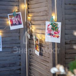 Прищепка деревянная &amp;quot;Новогодняя ель&amp;quot; 14.5х4.5х1.6см (уп.6шт) Neon-Night 504-031