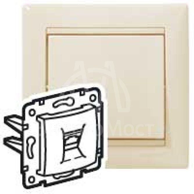 Механизм розетки информ. 1-м СП Valena RJ45-ISDN/интернет сл. кость Leg 774341