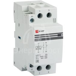 Контактор модульный КМ 32А NО+NC (2 мод.) EKF km-2-32-11