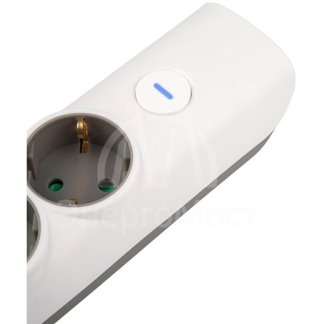 Удлинитель 4х1.4м с заземл. с выкл. бел. ET-04-140W JAZZway 5051799