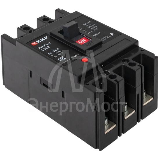 Выключатель автоматический 3п 32А 15кА LS63 ProPact EKF mccb-63-15-3-32-ls