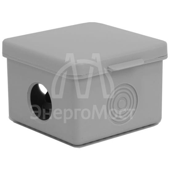 Коробка распределительная ОП 65х65х50мм 4 каб. вводов IP54 сер. TOKOV ELECTRIC TKE-KR-65-65-50-C06