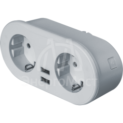 Адаптер-разветвитель с управлением по WI-FI 2-м +2 USB NSH-ST-02 с заземл. бел. Smart Home Navigator 14556