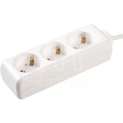 Удлинитель 3х1.5м с заземл. 16А IP20 У03 2P+PE IEK WYP10-16-03-01-Z-17