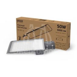 Светильник светодиодный Avenue ДКУ 50Вт 4000К IP65 5000лм 355х155х57 190-250В КСС &amp;quot;Ш&amp;quot; GAUSS 629534250