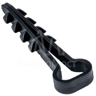 Дюбель-хомут d5х10мм для плоского кабеля черный (уп.100шт) PROxima EKF plc-cd1-5x10b