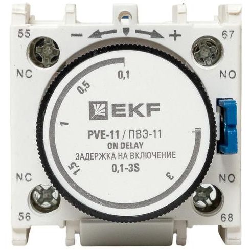 Приставка выдержки времени включения ПВЭ-11 0.1-3с 1НО+1НЗ EKF ctr-st-11