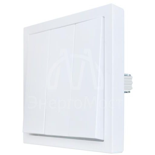 Выключатель 3-кл. СП ZIMA IP20 10А безвинт. зажим бел. LEZARD 704-0288-109QC