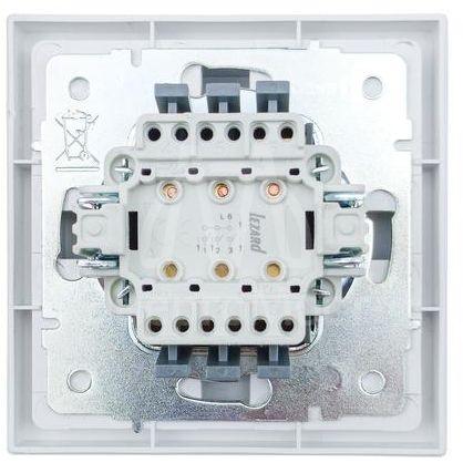 Выключатель 3-кл. СП ZIMA IP20 10А безвинт. зажим бел. LEZARD 704-0288-109QC