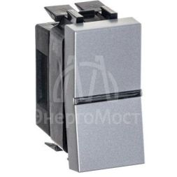 Механизм переключателя проходного 1-кл. 1п 1мод. СП Zenit 16А IP20 с клавишей серебр. ABB 2CLA211000N1301