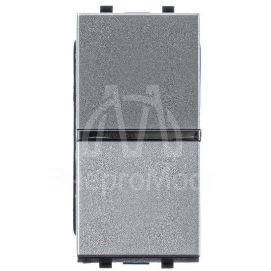 Механизм переключателя проходного 1-кл. 1п 1мод. СП Zenit 16А IP20 с клавишей серебр. ABB 2CLA211000N1301