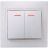 Выключатель 2-кл. СП Кварта 10А IP20 ВС10-2-1-КБ с индикацией бел. IEK EVK21-K01-10-DM
