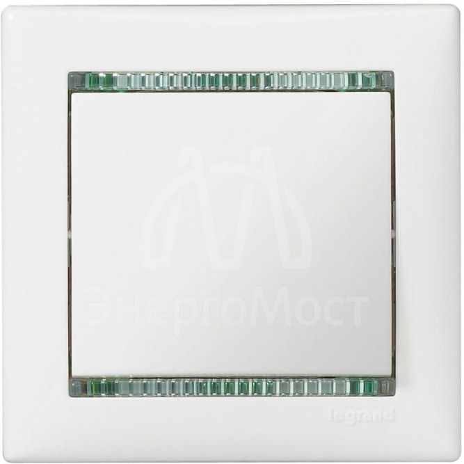 Рамка 1-м Valena бел./крис. Leg 774461