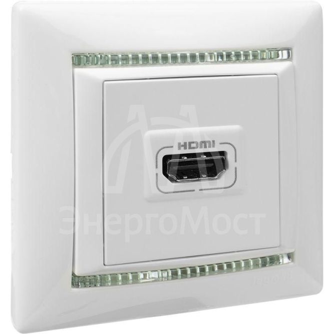 Рамка 1-м Valena бел./крис. Leg 774461