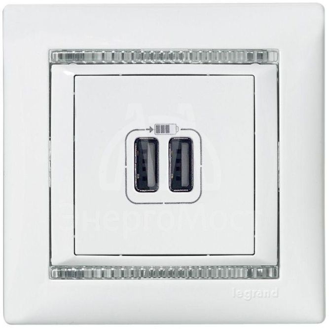 Рамка 1-м Valena бел./крис. Leg 774461