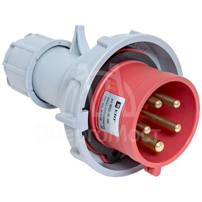 Вилка переносная 0252 3P+PE+N 32А 380В IP67 PROxima EKF ps-0252-32-380