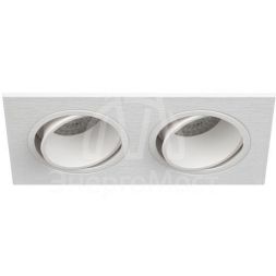 Светильник встраиваемый декоративный KL90-2 WH MR16/GU5.3 бел. пластик. Эра Б0054371