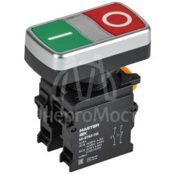 Кнопка &amp;quot;I-O&amp;quot; d22мм 1НО+1НЗ MASTER без подсветки IEK MI-BT60-11R-3-21-K51