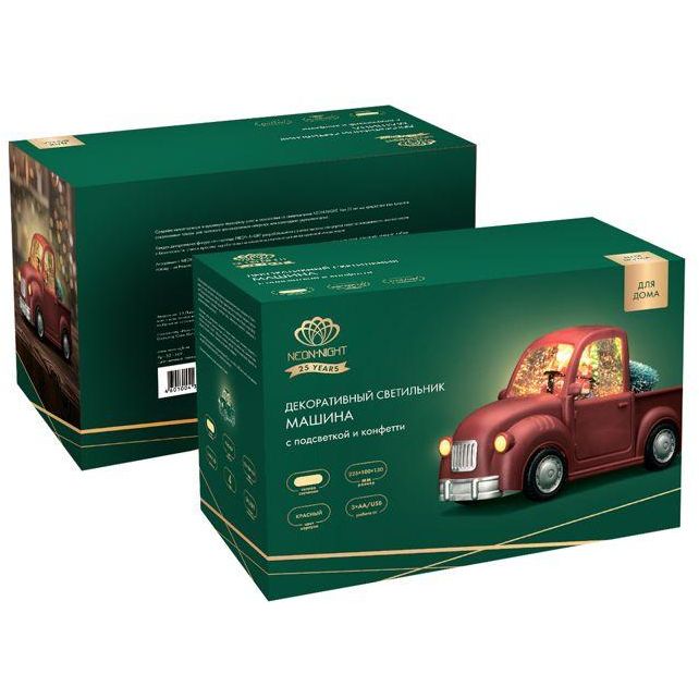 Светильник декоративный &amp;quot;Машина&amp;quot; с подсветкой и конфетти питание от USB Neon-Night 501-169