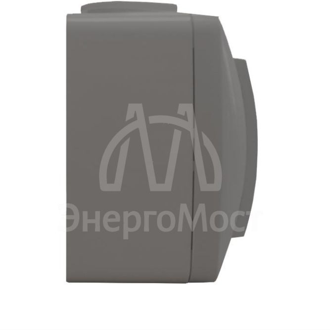 Розетка 1-м ОП Клио 16А IP44 с заземл. сер. UNIVersal К2228-Gr