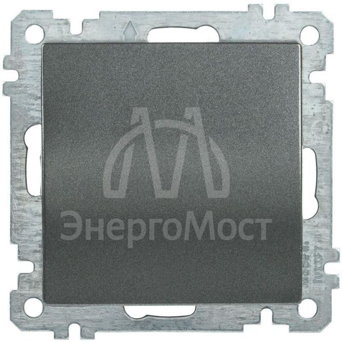 Выключатель 1-кл. СП Bolero ВС10-1-0-Б 10А IP20 механизм антрацит IEK EVB10-K95-10