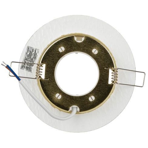 Светильник DK80 WH/GD 13Вт GX53 220В точечный бел./зол. 30/1320 ЭРА Б0019576
