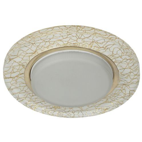 Светильник DK80 WH/GD 13Вт GX53 220В точечный бел./зол. 30/1320 ЭРА Б0019576
