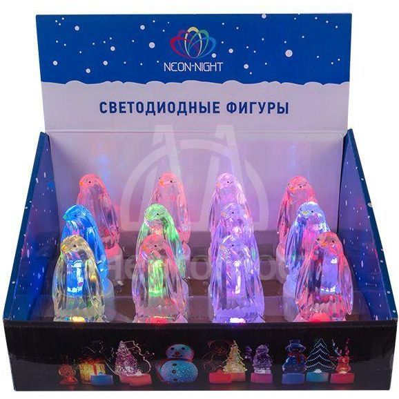 Фигура светодиодная &amp;quot;Пингвин Кристалл&amp;quot; на подставке RGB Neon-Night 501-052