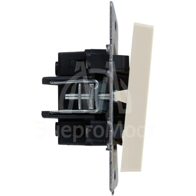 Выключатель 2-кл. СП BRITE ВС10-2-1-БрКр 10А с инд. беж. IEK BR-V20-1-10-K10