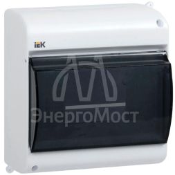 Бокс ОП КМПн 2/6 Krepta 3 для 6 авт. выкл. прозр. крышка IP30 IEK MKP42-N-06-30-09
