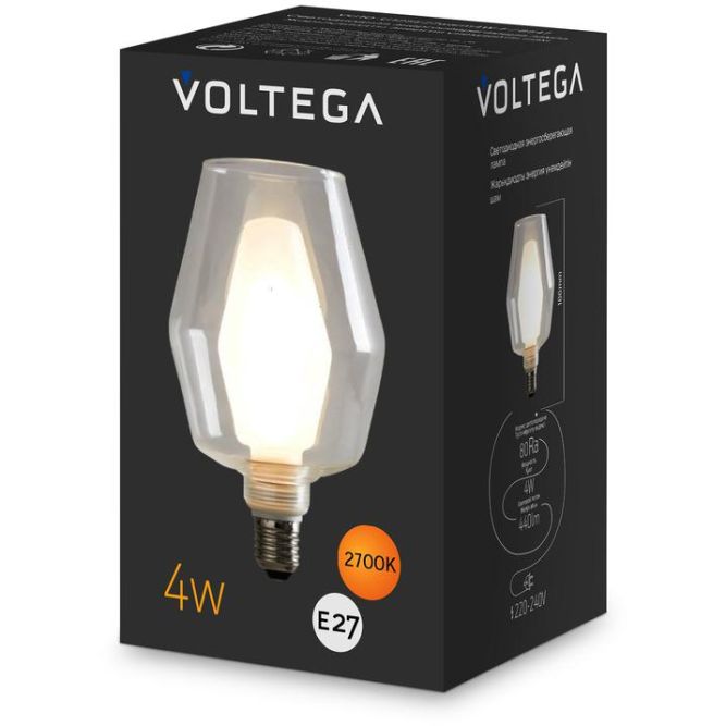 Лампа светодиодная филаментная Loft 271 G1254Вт 2700К E27 DIM Voltega 8547