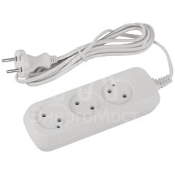 Удлинитель электрический UDL-6-315 Greenline 3 розетки без заземления 1.5м ШВВП 2х0.75кв.мм Эра Б0065043