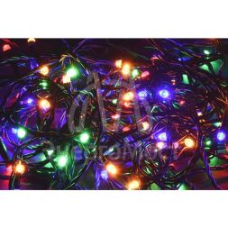 Гирлянда &amp;quot;Нить&amp;quot; 5м 50LED RGB IP20 провод зел. 230В с контроллером 8 режимов IEK LGDB110-3-050-05-G-S-20